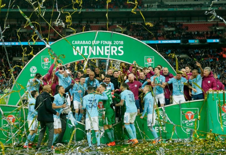 Bet online as Manchester City try to lift their second trophy for the season after winning League Cup.