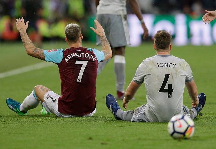 Marko Arnautovic  made an impressing display in Wet Ham football games