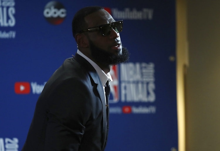 A frustrated LeBron James cut his NBA Finals press conference off after repeated questions about JR Smith's blunder