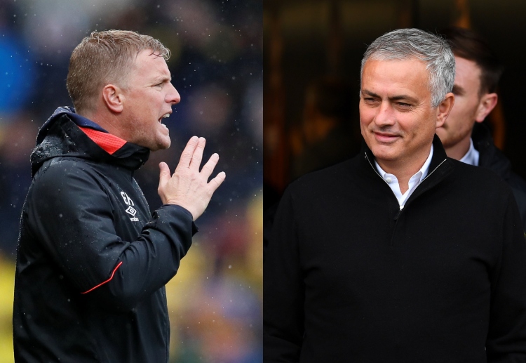 Eddie Howe  dejected after their 2-1 defeat at home to Manchester United in Premier League