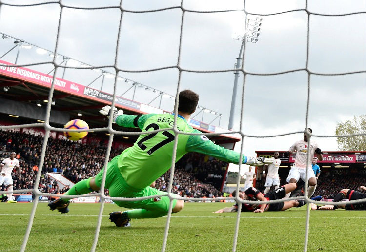 Anthony Martial has scored in four consecutive Premier League games for the first time in his career