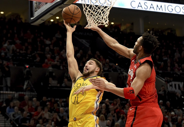 Golden State Warriors guard Klay Thompson eyes the No.1 spot in the NBA standing