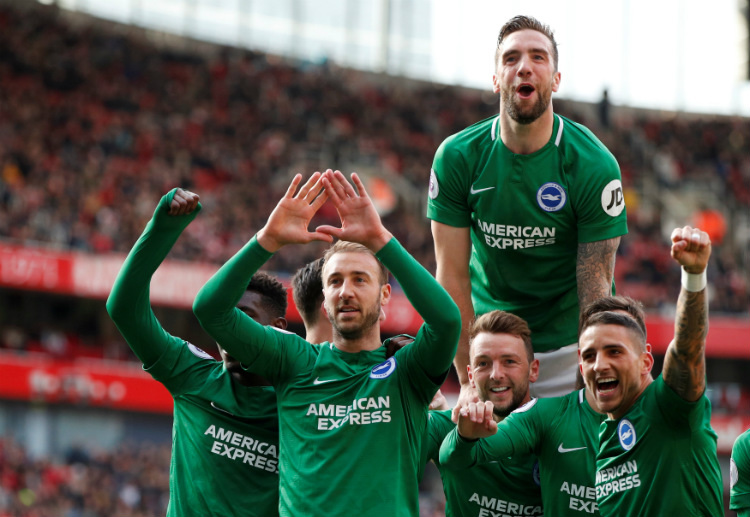 Brighton Hove Albion ended Arsenal's top four Premier League hopes