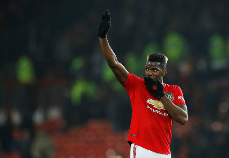 Paul Pogba enters the pitch during the second half of Manchester United's Premier League match vs Newcastle United