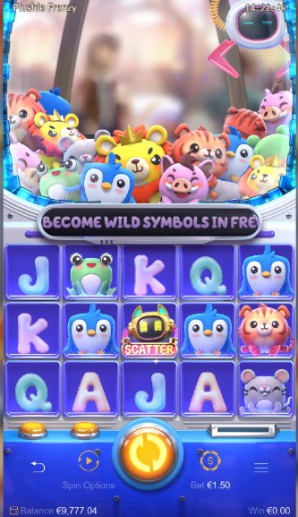 Plushie Frenzy includes a bonus feature of 10 free spins to amplify your prize winnings!