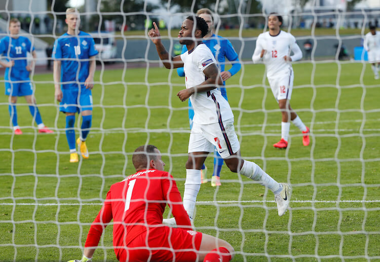 Raheem Sterling converts a 90th minute penalty to help England win their UEFA Nations League match against Iceland