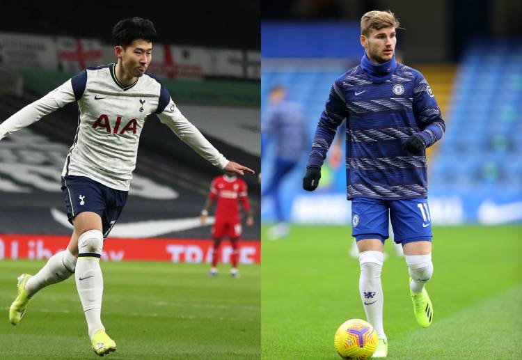 Son Heung-Min dan Timo Werner sama-sama sedang paceklik gol di Liga Inggris