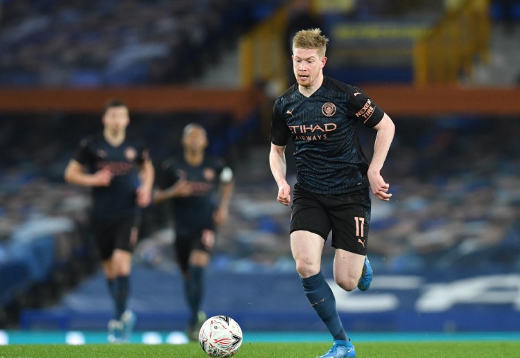 FA Cup: Kevin de Bruyne scored in the 90th minute of Manchester City's 0-2 away win vs Everton