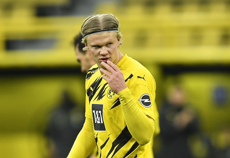 Erling Haaland sudah mencetak 21 gol di Bundesliga