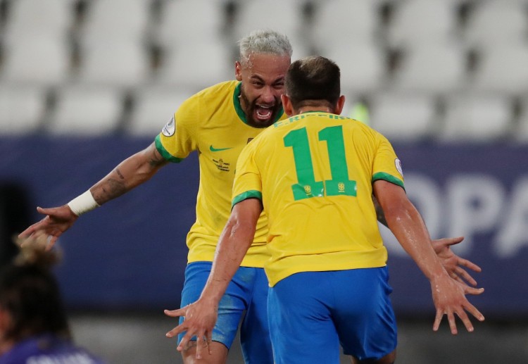 Neymar scored on Brazil's two previous Copa America matches