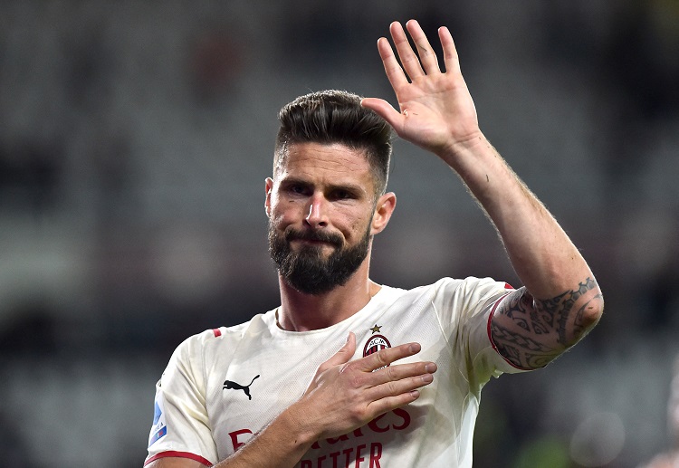 AC Milan's Olivier Giroud eyeing a Serie A win against Genoa