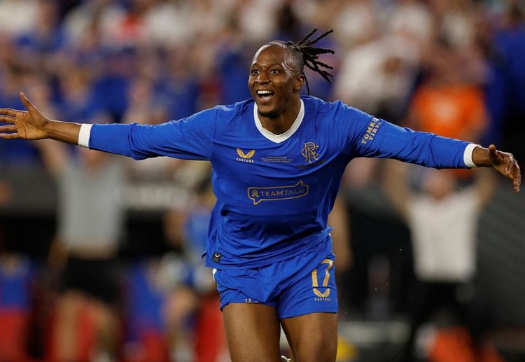 Joe Aribo has scored the first goal during Europa League final between Eintracht Frankfurt and Rangers FC