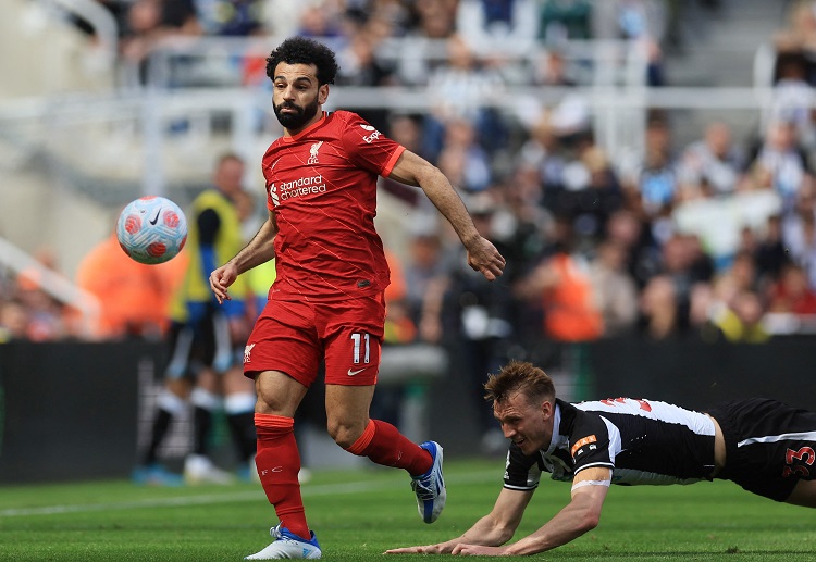 Mohamed Salah top skorer sementara di Liga Champions untuk Liverpool.