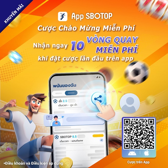 SBOTOP APP Welcome Freebet – VN