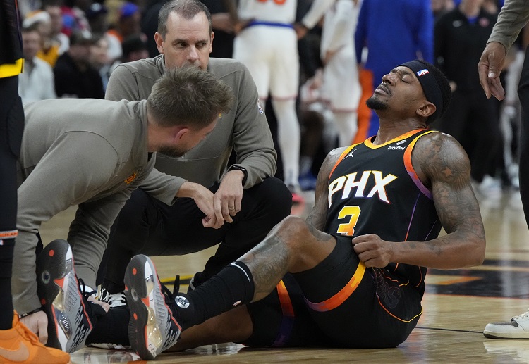 Phoenix Suns guard Bradley Beal is sidelined from NBA games due to an injury