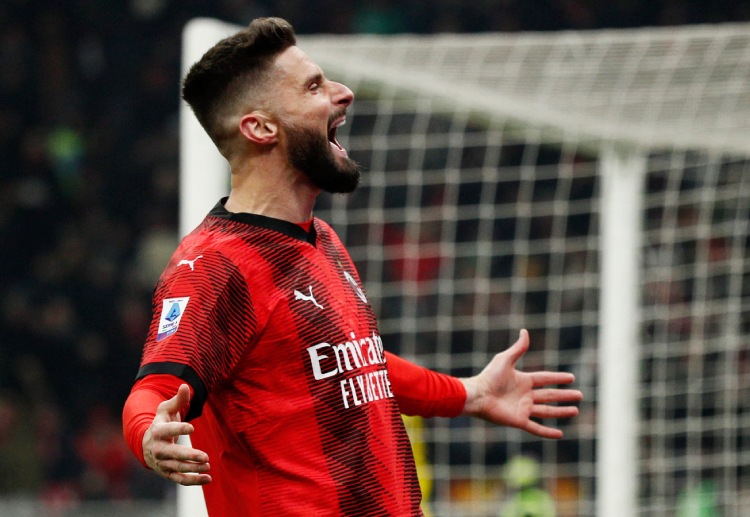 Olivier Giroud jadi andalan AC Milan di Serie A musim ini