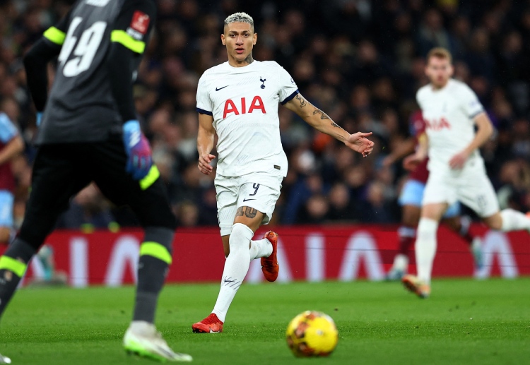 Richarlison will aim to score goals for Tottenham Hotspur when they host Manchester City in the FA Cup at home