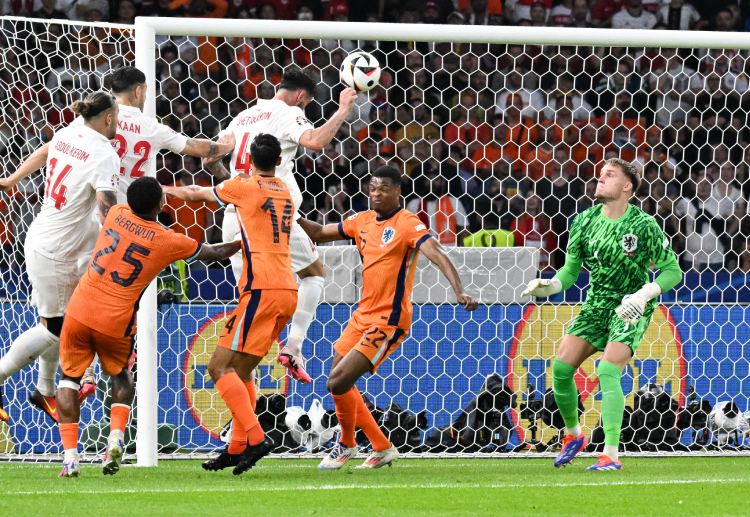 Samet Akaydin’s header gave Türkiye a 1-0 lead over the Netherlands in their Euro 2024 quarter-final match