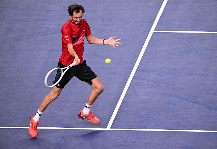 Daniil Medvedev advanced to the third round of the Shanghai Masters by defeating Thiago Seyboth Wild in straight sets