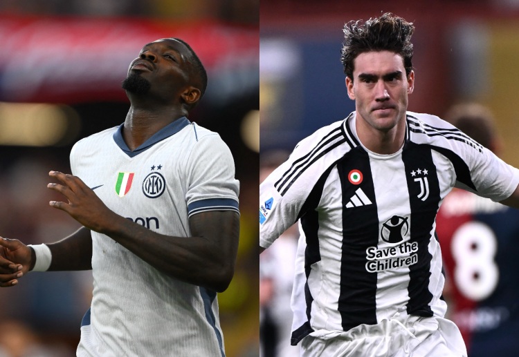 Serie A: Marcus Thuram and Dusan Vlahovic will both aim to win at Stadio Giuseppe Meazza