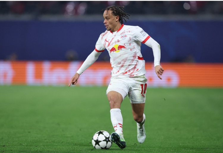 德甲联赛 西蒙斯租借莱比锡,成为球队主力。