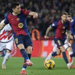 โรเบิร์ต เลวานดอฟสกี้ ยิงต่อเนื่อง แม้ถูกวิจารณ์เรื่องอายุ ใน ลา ลีกา 2025