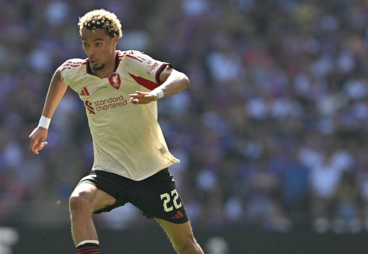 Hugo Ekitike opened the scoring in Liverpool's Community Shield match against Crystal Palace