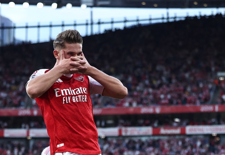 英超联赛 阿森纳新援吉奥克雷斯迅速融入,上一场梅开二度。