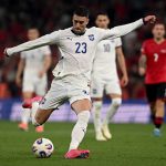 Dusan Vlahovic will spearhead Serbia in beating England in their World Cup 2026 qualifying match