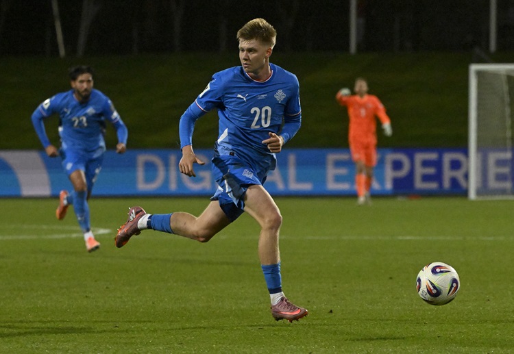 世界杯预选赛 冰岛队在第70分钟由赫林松攻入单刀球，帮助主队追平法国