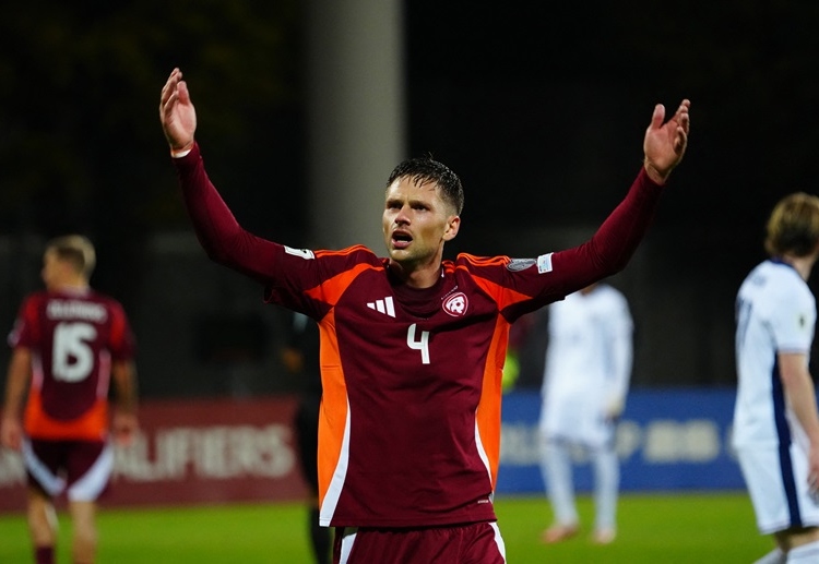 Latvia thua Anh trên sân nhà ở bảng K Vòng loại World Cup 2026