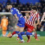 西甲联赛 拉斯帕多里的左路传中造成乌龙，马竞做客以1比0带走胜利