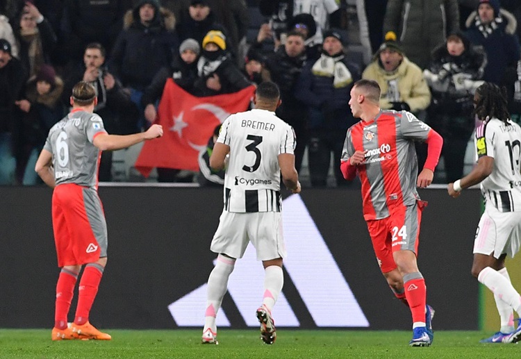 Cremonese trắng tay trên sân của Juventus ở vòng 20 Serie A 2025/26