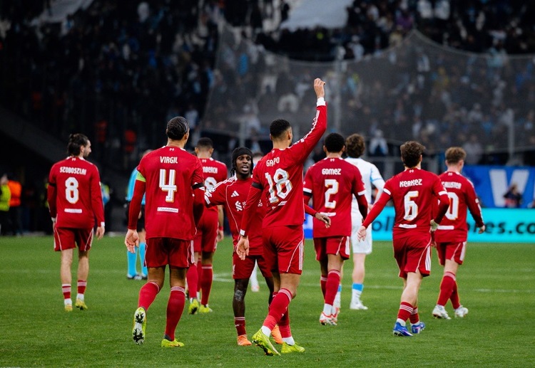 欧冠联赛 利物浦在欧冠小组赛中客场3比0战胜马赛，索博斯洛伊与加克波贡献了精彩进球。