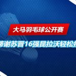 大马羽毛球公开赛 表现稳定