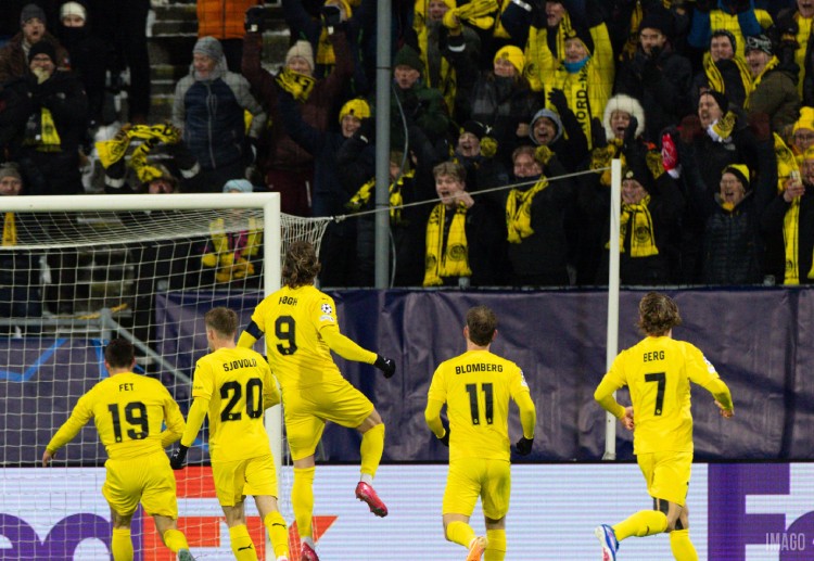 欧冠联赛 博德闪耀锋线火力十足,霍格近三场欧冠比赛打入四球。