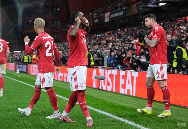 欧洲联赛 手握首回合优势的诺丁汉森林虽在次回合1比2落败，但仍以4比2的总比分笑到最后。