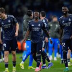 欧冠联赛 维尼修斯两度破门，帮助皇马在客场以2比1拿下曼城。