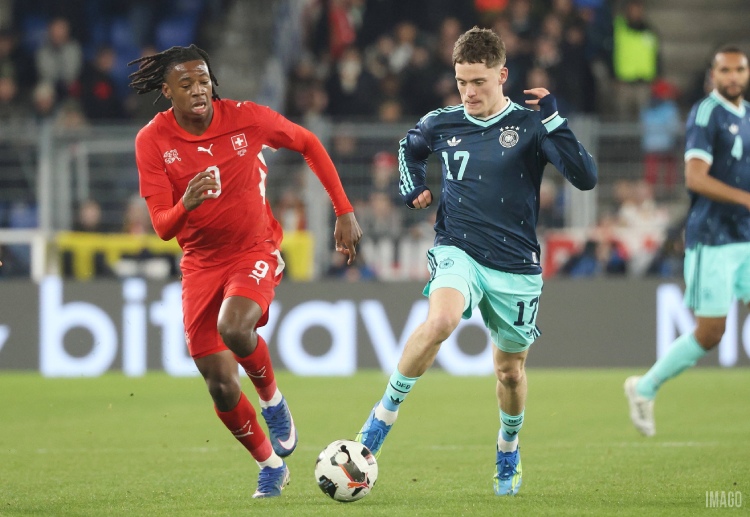 国际友谊赛 德国年轻边锋维尔茨表现出色，上演两次助攻并打入两球，展现全能风采。