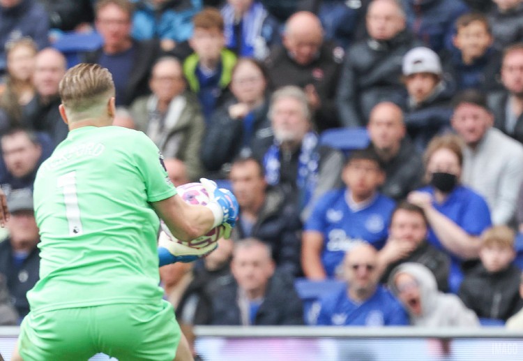 英超联赛 皮克福德近期表现神勇，多次在比赛中力保球门不失。